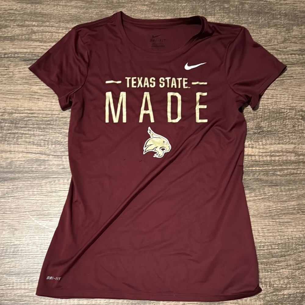Nike Women's Maroon Texas State Made Top